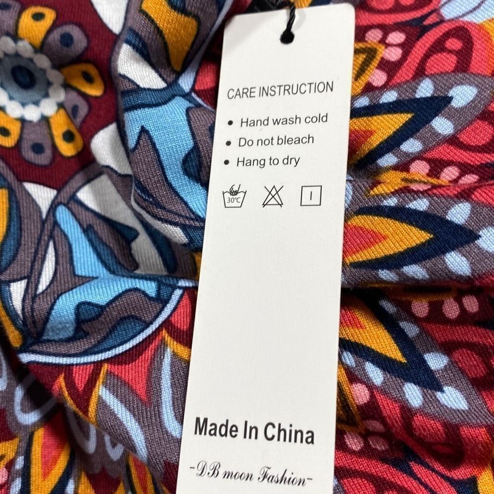 NWT DB Moon Pullover Jersey Shift Dress Boho Soft & Comfy Multi 3XL - Picture 12 of 15